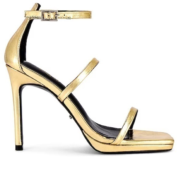 Tony Bianco Forza Sandal In Gold Foil